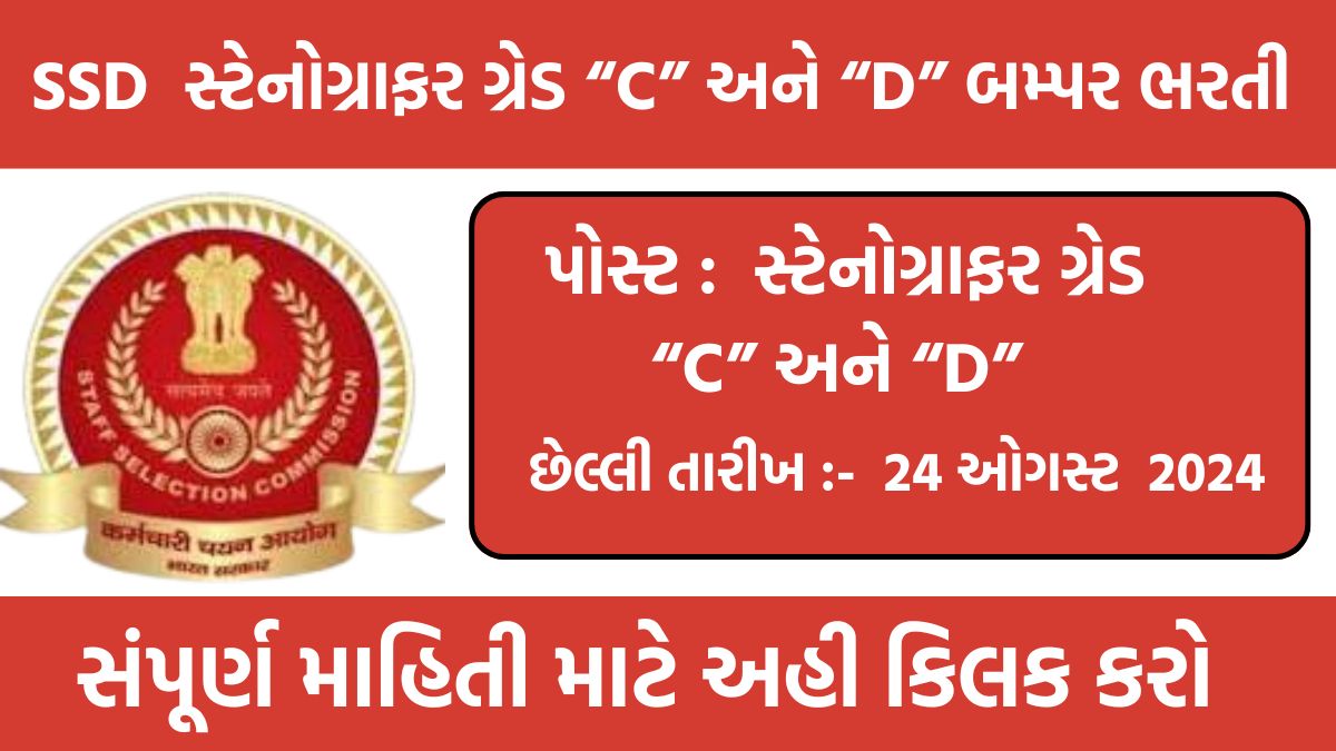 SSC Stenographer Recruitment 2024