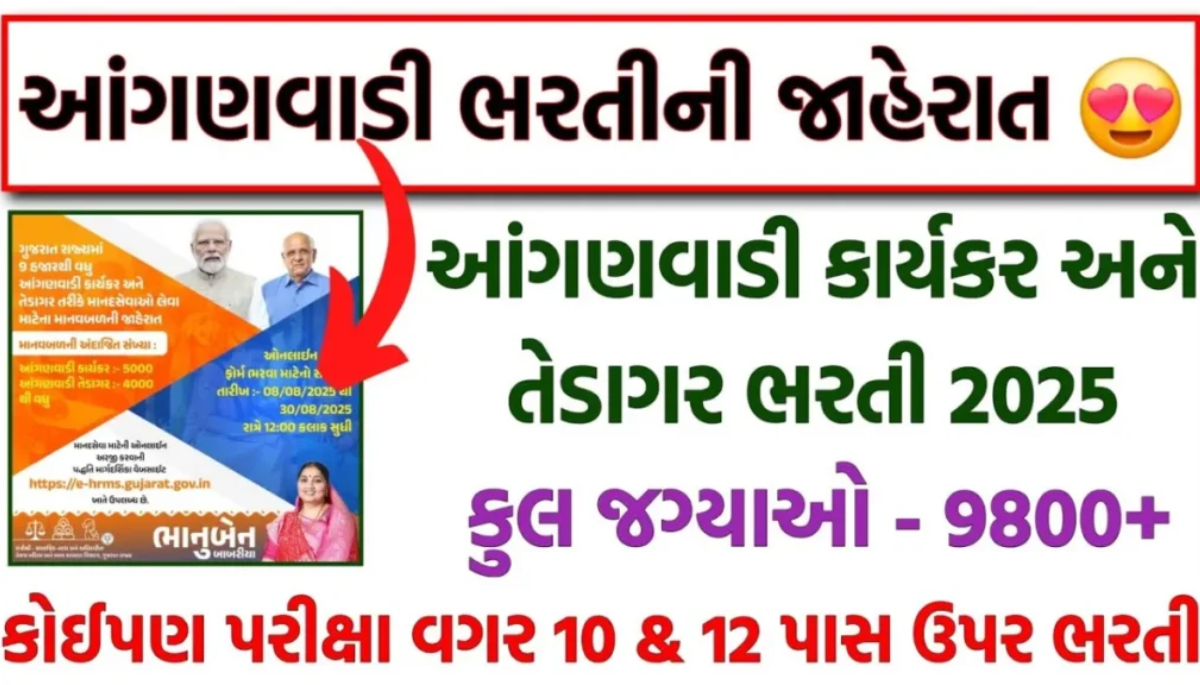Gujarat Anganwadi Bharti 2025